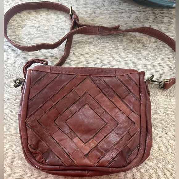 Monserat De Lucca Benecio Crossbody Leather Bag Purse - Picture 10 of 16